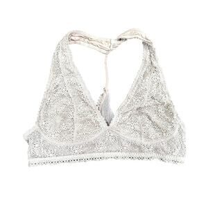 Victoria's Secret Lace Halter Bralette in Light Pink, Size L​​​​